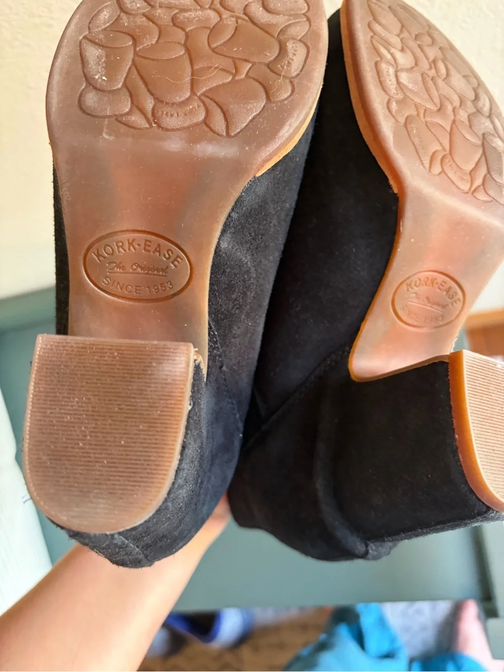 Kork Ease Shirome Black Suede Ankle Boots - Picture 8 of 8